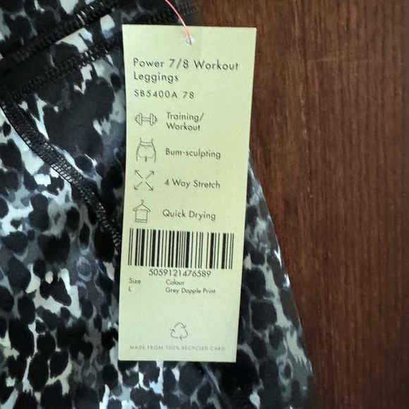 Sweaty Betty Power Cropped Workout Leggings Size large NWT - Picture 6 of 7